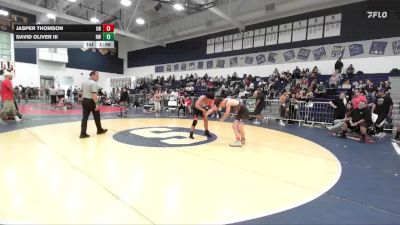 146 lbs Cons. Round 2 - David Oliver Iii, Reign WC vs Jasper Thomson, Reign WC
