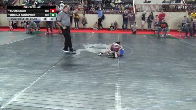 50_B lbs Consi Of 8 #1 - Louie Dixon, Dubois vs Joshua Kostovick, Corry