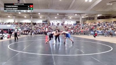 AA 285 lbs Champ. Round 1 - Tyson Russell, Cleveland High School vs Ashton Henry, Sevier Co. High School