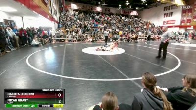 150 lbs 5th Place Match - Micah Grant, Cody vs Dakota Ledford, Laramie