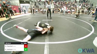 70 lbs Rr Rnd 2 - Oliver Paschall, Broken Arrow Wrestling Club vs Hunter Jackson, Locust Grove Youth Wrestling