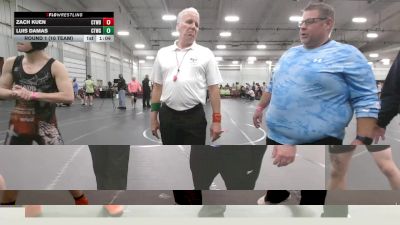 132 lbs Round 1 (10 Team) - Zach Kuen, CHWHALE Blue vs Luis Damas, CTWHALE Green