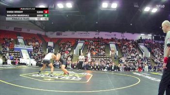 215 lbs Finals (8 Team) - Malachi Marshall, Hudson vs Owen Wright, Clinton