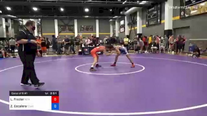 57 kg Consolation - Logan Frazier, Region Wrestling Academy vs Zeke ...