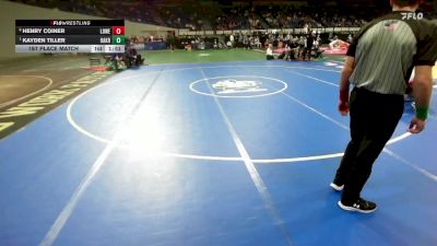 2A/1A Boys 150 1st Place Match - Kayden Tiller, Oakridge Boys vs Henry Coiner, Lowell Boys