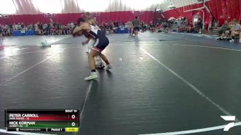 150 lbs Round 3 (10 Team) - Peter Carroll, Park Rapids vs Nick Korman, Albert Lea