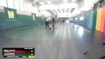 285 lbs Cons. Round 1 - Caleb Ervin, Rancho Buena Vista vs Adell Nunez, Mission Bay
