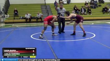 157 lbs Quarterfinal - Carlos Martinez, Bakersfield College vs Gavin Ibarra, Mt San Antonio College