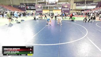 120 lbs Cons. Round 3 - Cooper Schlaegel, Beast Mode Wrestling vs Sebastian Serrano, Mustang Wrestling Club