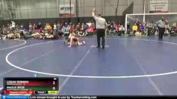 85 lbs Round 2 (6 Team) - Logan Robirds, Nebraska Black vs Madux Risse, South Dakota Thunder