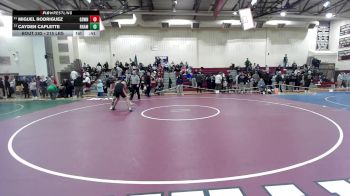 215 lbs Consi Of 8 #1 - Miguel Rodriguez, Goodwin Tech* vs Cayden Caplette, RHAM