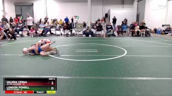 70 lbs Round 4 (6 Team) - Valeria Cerna, So Cal Hammers vs London Powell, Misfits Power