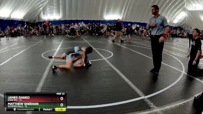 88 lbs Round 1 (8 Team) - Matthew Sheehan, Olmsted Falls vs James Danko, Noke RTC