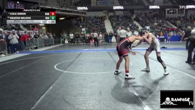 115 lbs 2nd Place Match - Cole Simon, Wamego vs Keaton Nelson, Manhattan