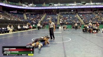 4A 120 lbs Champ. Round 1 - Jayvion Johnson, Pine Forest vs Creed Casner, Watauga