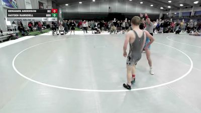 126 lbs Cons. Rd Of 16 - Benjamin Anderson, Indee Mat Club vs Hayden Ramsdell, Minnesota
