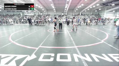 126 lbs Round Of 64 - Hayato Otero, VA vs Cayden Glass, NC