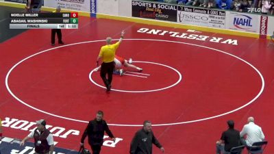 127 lbs Final - Noelle Miller, Canon McMillan vs Abagail Washinski, Fort Cherry