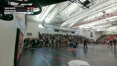 84 lbs Champ. Round 1 - Hugh Martin, Lander Middle School vs Bodie Kistler, Sheridan Junior High School