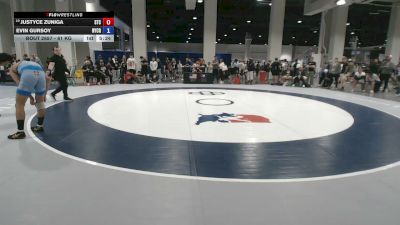 61 kg Cons. Rd Of 16 - Justyce Zuniga, SilvaBack Training Center vs Evin Gursoy, New York City RTC