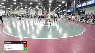 182 lbs Consi Of 16 #2 - George Tate, MD vs Joseph Paretti, NJ