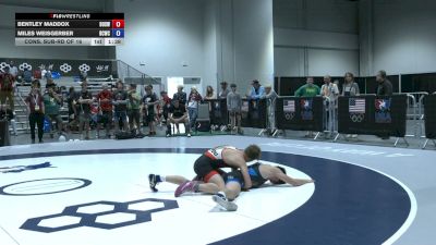 62 kg Cons. Sub-rd Of 16 - Bentley Maddox, Brothers Of Steel Wrestling Club vs Miles Weisgerber, Big Cat Wrestling Club