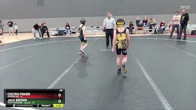 56 lbs Round 3 (6 Team) - Jack Brown, Team Donahoe - Black vs Colten Fisher, Ranger WC