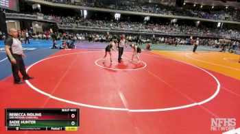 6A 107 lbs Champ. Round 1 - Rebecca Ridling, San Antonio Churchill vs Sadie Hunter, Prosper