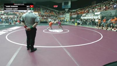 215 lbs Cons. Semi - Gabe Johnson, Hiawatha HS vs Gunner Carey, Augusta HS