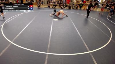 140 lbs Cons. Round 4 - Gabriel Dumas, ND vs Sage Steele, IA