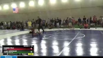 135 lbs Champ. Round 2 - Caiden Pelc, USWA vs Luke Gonzalez, Fighting Irish WC