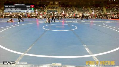 46 lbs Round Of 16 - Uila Peters, LV Bear Wrestling Club vs Hayden Templeton, Mat Rats Rebooted