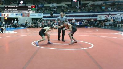 120 lbs Semis & Wb (16 Team) - Leland Mendez, Grassfield vs Jack Brennan, West Deptford
