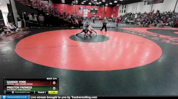 157 lbs Cons. Round 1 - Preston Fadness, Machesney Park (HARLEM) vs Xander York, Crystal Lake (PRAIRIE RIDGE)