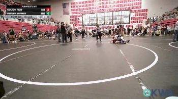 110 lbs Quarterfinal - Colton Reid, Team Nomad vs Deklyn Barnes, Harrah Little League Wrestling