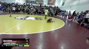64-69 lbs Round 3 - Journiee Zuniga, Toppenish USA Wrestling Club vs Ella Mathis, Moses Lake Wrestling Club