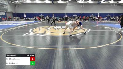 125 lbs Semifinal - Ryan O'Rourke, Johnson & Wales vs Gavin Bradley, Castleton