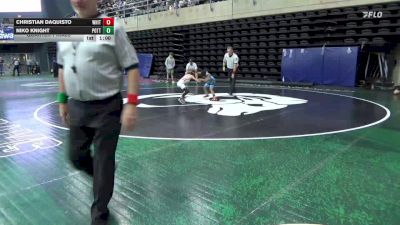 48 lbs Quarterfinal - Christian DaQuisto, Whitehouse Stn vs Niko Knight, Pottsville