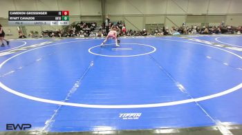 68 lbs Semifinal - Cameron Grossinger, Funky Singlets 12U vs Ryatt Cavazos, Untouchables 12U Purple