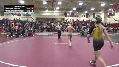 115 lbs Round 3 - Samantha Gustafson, Louisa-Muscatine vs Charley Duggan, Marion