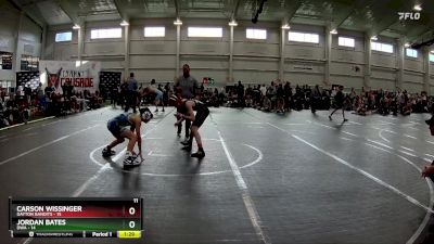 96 lbs Round 5 (10 Team) - Jordan Bates, DWA vs Carson Wissinger, Dayton Bandits