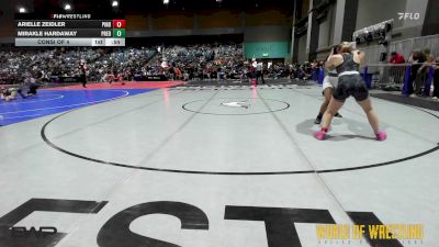 150 lbs Consi Of 4 - Arielle Zeidler, Pindrops vs Mirakle Hardaway, Predators Wrestling Club