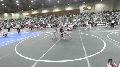 43 lbs Quarterfinal - Santiago Valencia, Cougar Wrestling Club vs Colt Johnson, Greenwave Youth WC