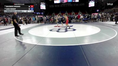 126 lbs Cons. Rd Of 16 - Maximus Riggins, IA vs Jake Knight, IA