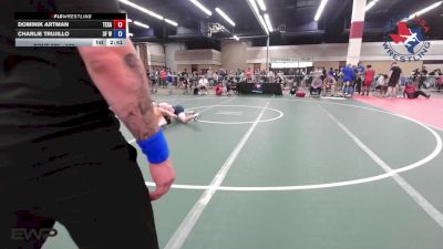 132 lbs Quarterfinal - Dominik Artman, Texans Wrestling Club vs Charlie Trujillo, 3F Wrestling