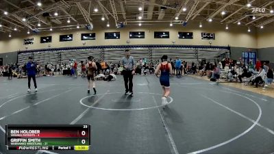 96 lbs Round 2 (8 Team) - Ben Holober, Virginia Patriots vs Griffin Smith, Warhawks Wrestling