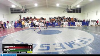 195 lbs Cons. Round 3 - Logen Martin, Coalinga vs Julian Naverez, South High