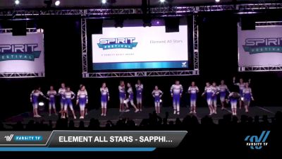 Element All Stars - Sapphire - All Star Cheer [2022 L4 Senior Coed - D2 Day 2] 2022 Spirit Fest Providence Grand National