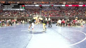 2A-215 lbs Cons. Round 2 - Cody Elliott, Webster City vs Jesse Brouwer, AP-GC