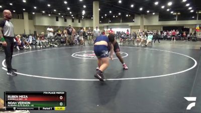 215 lbs Placement Matches (32 Team) - Noah Vernon, Alabama Elite Black vs Ruben Meza, Guerrilla Red